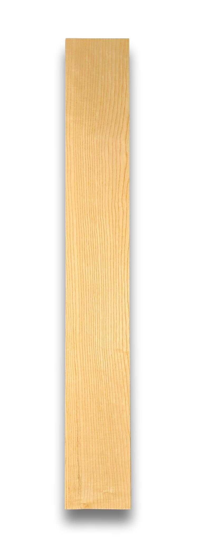 Langwerpige strook essen houtfineer 100 x 12 cm zonder backing, perfect voor renovatie en decoratieve toepassingen.