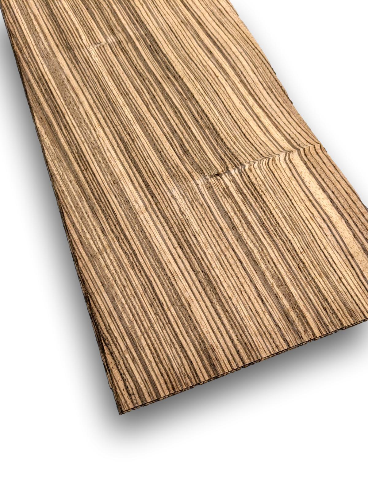 Zebrano fineer | 94x17 cm