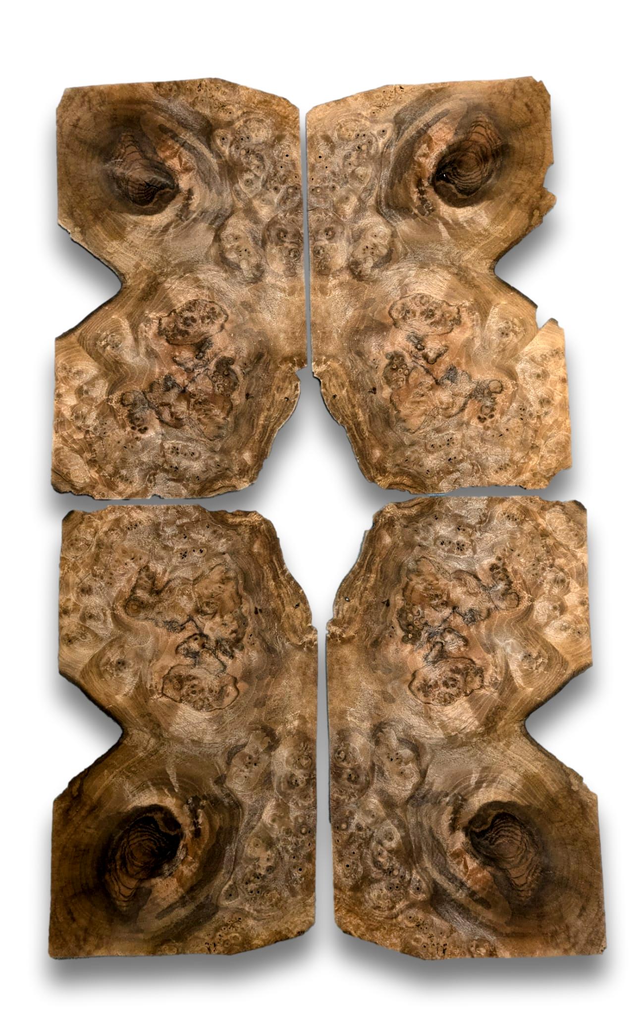 Placage de Ronce de noyer | 24 feuilles | 32x18 cm
