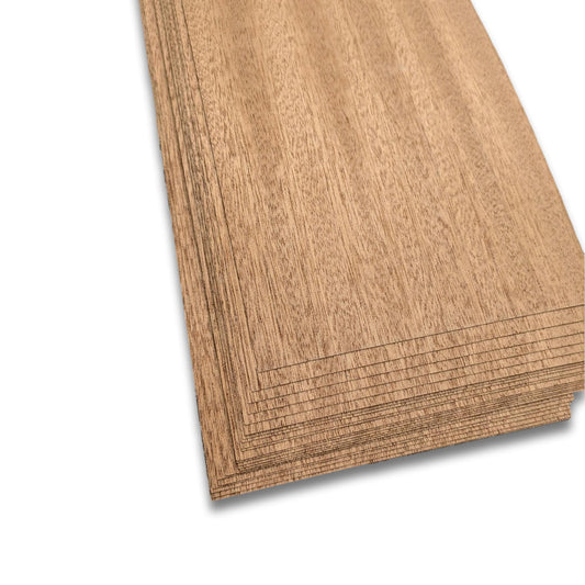 Mahonie fineer | 25 vellen | 34x14 cm